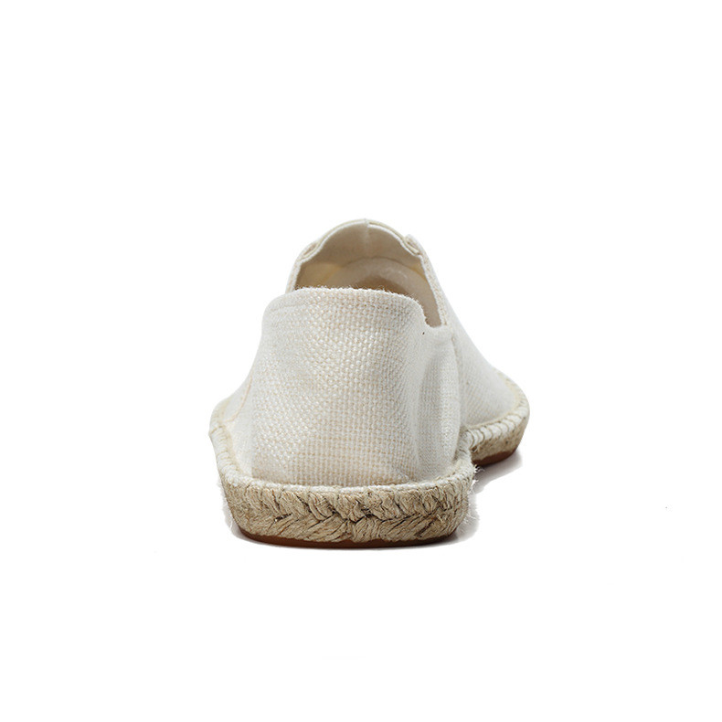 Καλοκαιρινά αναπνεύσιμα υποδήματα Ανδρικά παπούτσια από καμβά Hemp Lazy Flats για άντρες Φτηνά μοκασίνια ανδρικά loafers παπούτσια οδήγησης