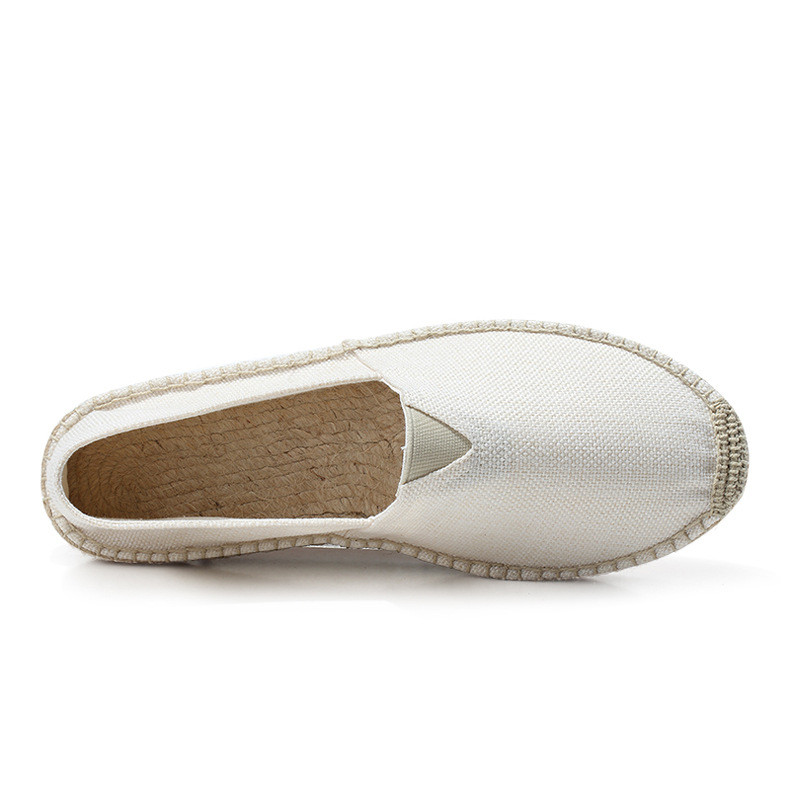 Καλοκαιρινά αναπνεύσιμα υποδήματα Ανδρικά παπούτσια από καμβά Hemp Lazy Flats για άντρες Φτηνά μοκασίνια ανδρικά loafers παπούτσια οδήγησης