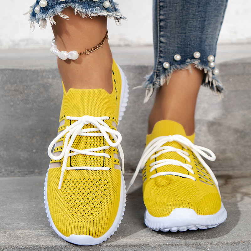 Prozračne mrežaste sportske cipele za žene Neklizajuće pletene tenisice Ženske cipele s mekim potplatom Ležerne cipele za hodanje Ženske Zapatilla