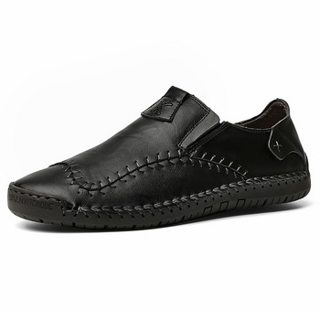 Ежедневни мокасини Кожени обувки за мъже 2023 Луксозна марка Мъжки обувки за шофиране Слипони Мъжки мокасини Модни най-нови обувки Големи размери