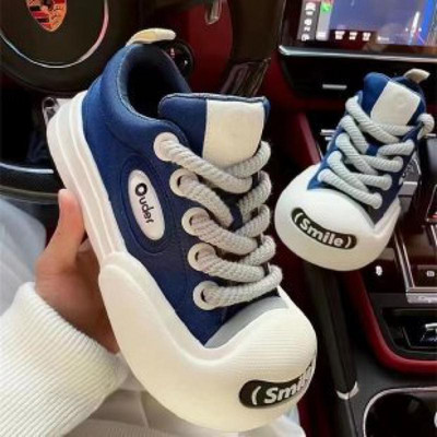 Pantofi de toamnă joasă de pânză, respirabil, moda pentru fată, albi, pantofi vulcanizați, femei, 2023, cu șireturi, pantofi drăguți de bord pentru femei