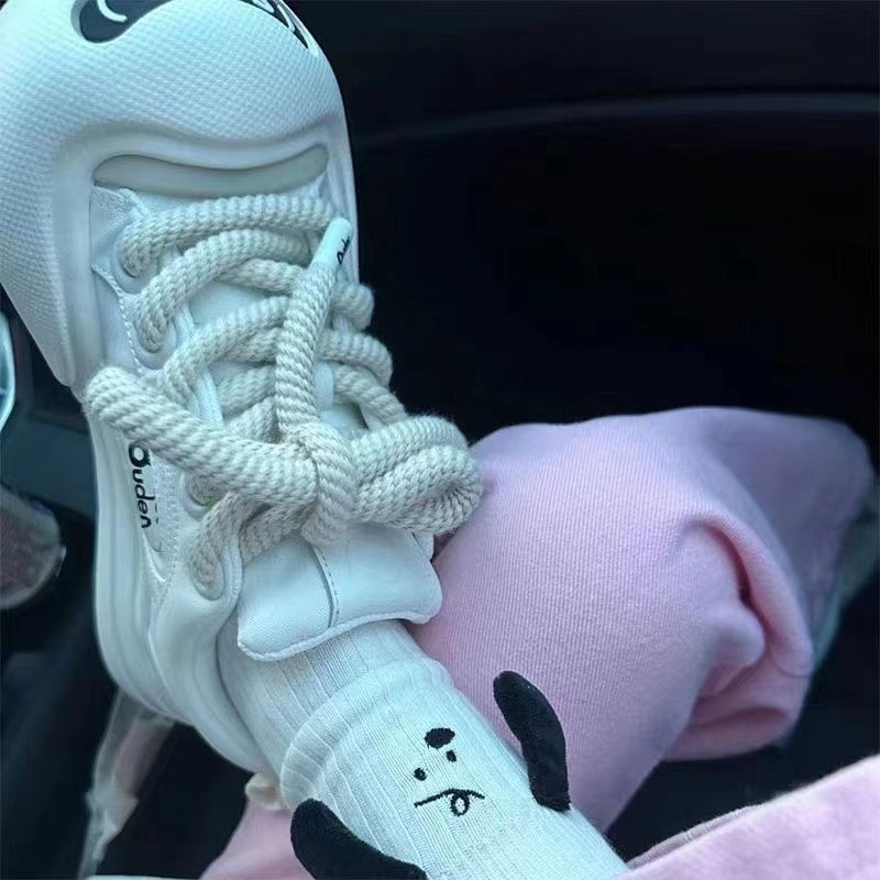 Pantofi de toamnă joasă de pânză, respirabil, moda pentru fată, albi, pantofi vulcanizați, femei, 2023, cu șireturi, pantofi drăguți de bord pentru femei