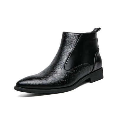 Nove Chelsea čizme, muške crno-smeđe poslovne, ručno izrađene kožne čizme na špic, muške modne gležnjače s patentnim zatvaračem, besplatna dostava, muške čizme