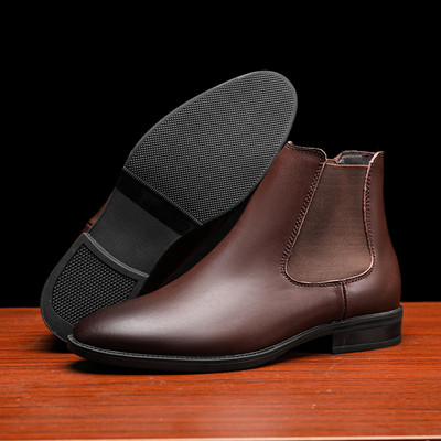 Cizme Chelsea de lux pentru bărbați din 2022 Cizme de iarnă pentru bărbați de designer Cizme de iarnă din blană de pluș, mărime mare46 47 48