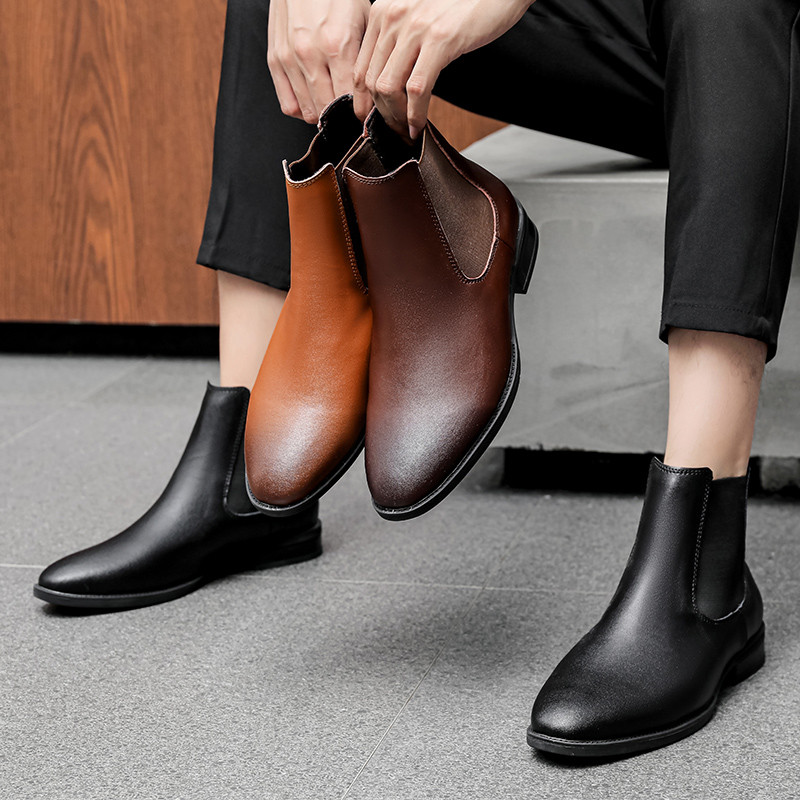 Cizme Chelsea de lux pentru bărbați din 2022 Cizme de iarnă pentru bărbați de designer Cizme de iarnă din blană de pluș, mărime mare46 47 48