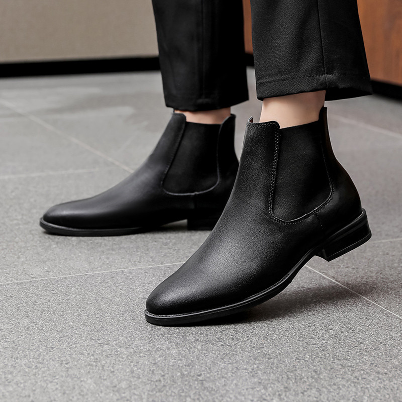 Cizme Chelsea de lux pentru bărbați din 2022 Cizme de iarnă pentru bărbați de designer Cizme de iarnă din blană de pluș, mărime mare46 47 48