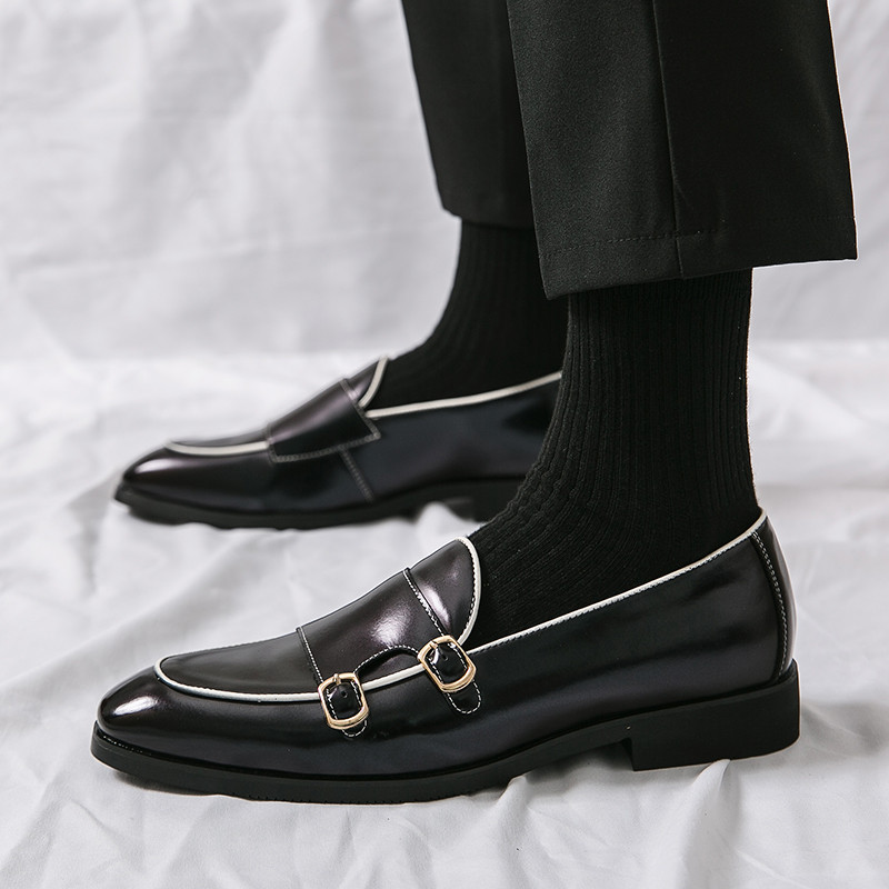 Designer de lux Special Verde Mov Negru Pantofi cu curele de călugăr pentru bărbați rochie de bal de nuntă formală de acasă Sapatos Tenis Masculino