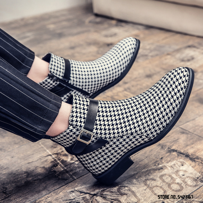 Νέες χειμερινές μοδάτες αγκράφες Chelsea Ankle Boots Trend Ανδρικά casual πολυτελή ψηλά παπούτσια Zapatos Hombre Vestir