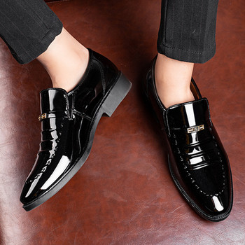 Λουστρίνι ανδρικά παπούτσια Slip On Oxfords για ανδρικά γαμήλια πάρτι Παπούτσια εργασίας γραφείου Plus Size Classic Business Casual Fashion παπούτσι