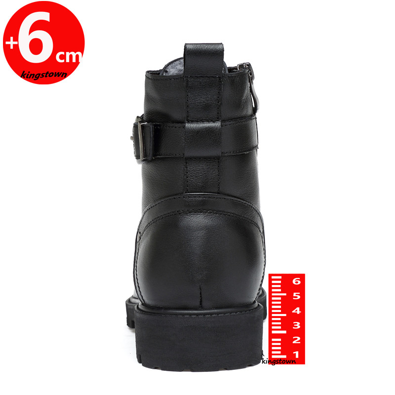 Muške Chelsea čizme, gležnjače, tople kožne cipele za lift, visoki uložak, visina 6 cm, zimske, vanjske, muške, velika veličina 35-46