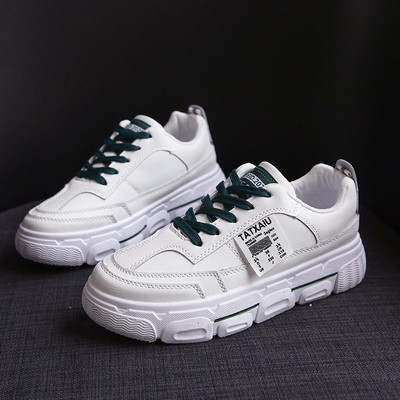 Nove univerzalne cipele s platformom, studentice, bijele cipele s okruglim prstima, cipele na vezanje, ženski trend modni/ S20