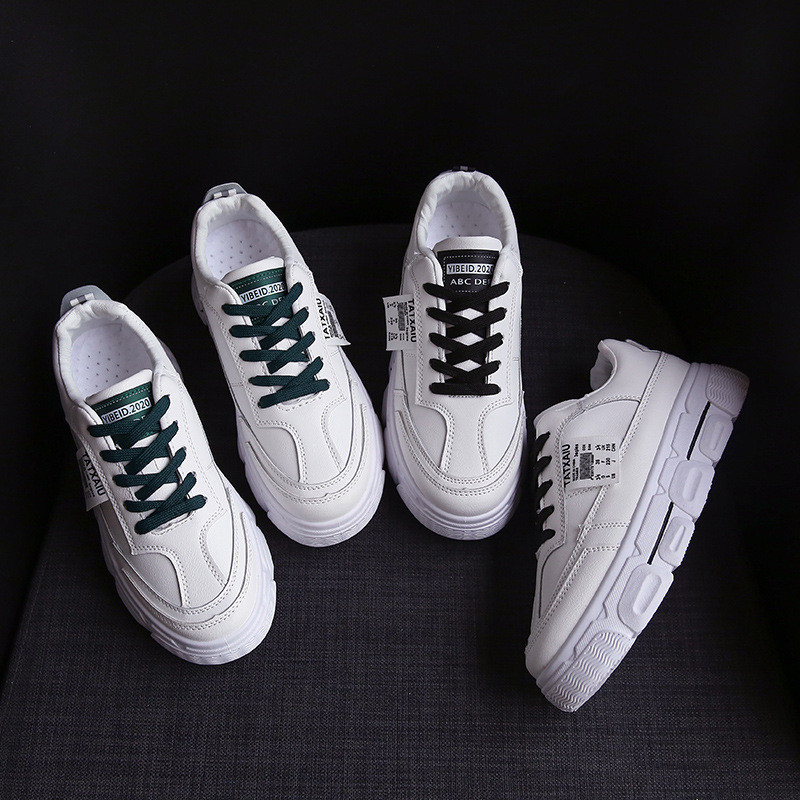 Nove univerzalne cipele s platformom, studentice, bijele cipele s okruglim prstima, cipele na vezanje, ženski trend modni/ S20