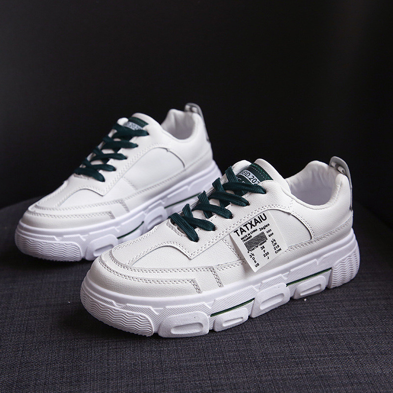 Nove univerzalne cipele s platformom, studentice, bijele cipele s okruglim prstima, cipele na vezanje, ženski trend modni/ S20