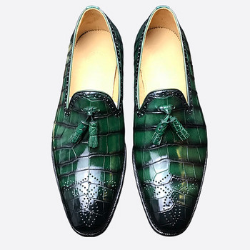 Νέα ανδρικά παπούτσια φόρεμα Shadow Patent Leather Luxury Fashion Groom Wedding Shoes Ανδρικά παπούτσια πολυτελείας ιταλικού στυλ Παπούτσια Oxford Big Size 48