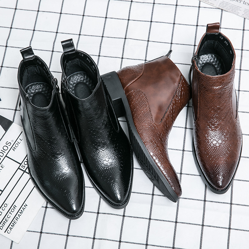 Cizme Chelsea Pantofi de lucru italieni Cizme lucrate manual Pantofi pentru rochie formala Nunta Afaceri BĂRBAȚI GÂNCI CIZME noi de cowboy maro