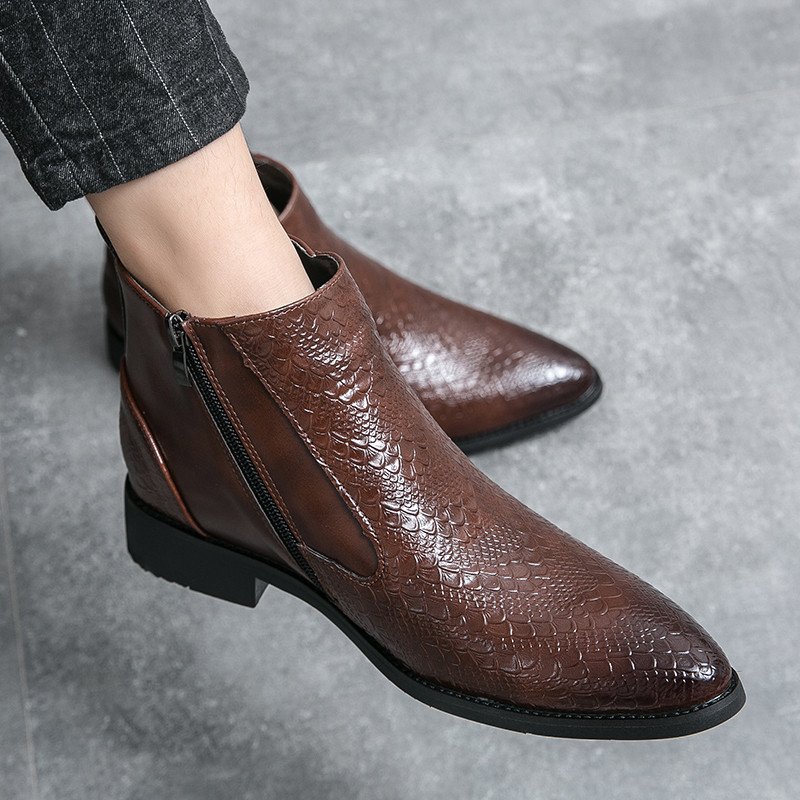 Cizme Chelsea Pantofi de lucru italieni Cizme lucrate manual Pantofi pentru rochie formala Nunta Afaceri BĂRBAȚI GÂNCI CIZME noi de cowboy maro