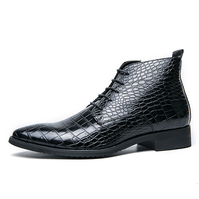 Cizme chelsea cu vârf ascuțit Cizme rochie de modă pentru bărbați Cizme noi de toamnă Plus dimensiunea 38-48 Încălțăminte formală pentru bărbați