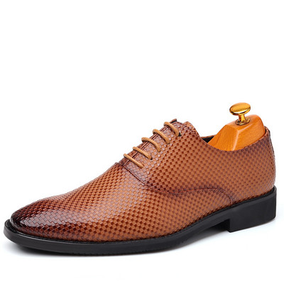 Ανδρικά παπούτσια φόρεμα Gentlemen βρετανικό στυλ Paty δερμάτινα παπούτσια γάμου Ανδρικά φλατ δερμάτινα επίσημα παπούτσια Oxfords