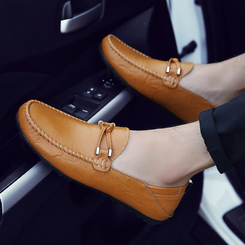 WEH Muške cipele Mekane kožne svečane cipele 2023 Modne cipele za vožnju Klasične natikače Ravne cipele Mokasine na otvorenom Velike veličine 46 47