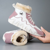 Zimske ženske cipele 2024 Nove super mekane visoke kratke čizme za snijeg s plišanim toplim udobnim ležernim pamučnim cipelama