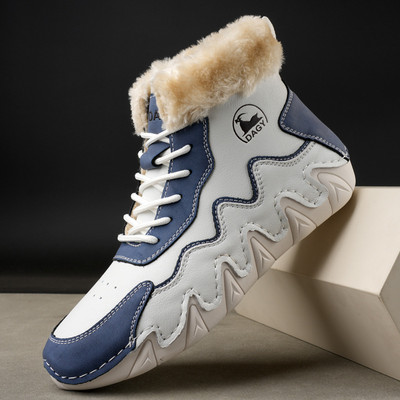 Zimske ženske cipele 2024 Nove super mekane visoke kratke čizme za snijeg s plišanim toplim udobnim ležernim pamučnim cipelama