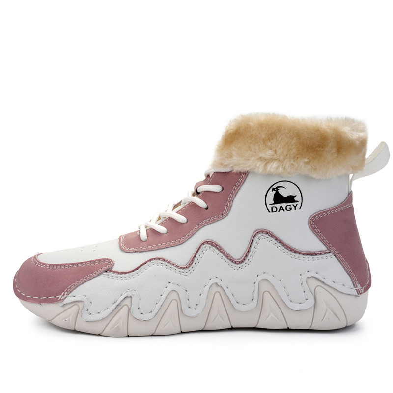 Zimske ženske cipele 2024 Nove super mekane visoke kratke čizme za snijeg s plišanim toplim udobnim ležernim pamučnim cipelama