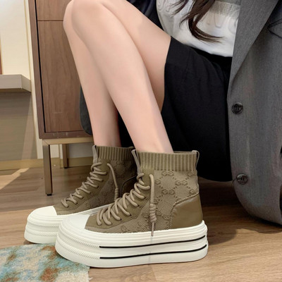 2024, pantofi noi pentru femei, comozi, respirabili, pantofi casual pentru femei, pentru alergare înaltă, pantofi vulcanizați, rezistenți la uzură, pantofi pentru femei