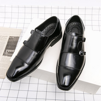 Luxury Designer New Monk Strap Μαύρα Καφέ Παπούτσια Οξφόρδης για Ανδρικό Επίσημο Φόρεμα Αποδοχής Γάμου Επιστροφή στο σπίτι Sapatos Tenis Masculino