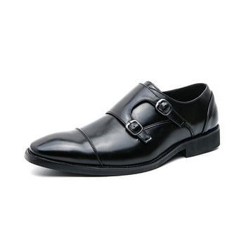 Luxury Designer New Monk Strap Μαύρα Καφέ Παπούτσια Οξφόρδης για Ανδρικό Επίσημο Φόρεμα Αποδοχής Γάμου Επιστροφή στο σπίτι Sapatos Tenis Masculino