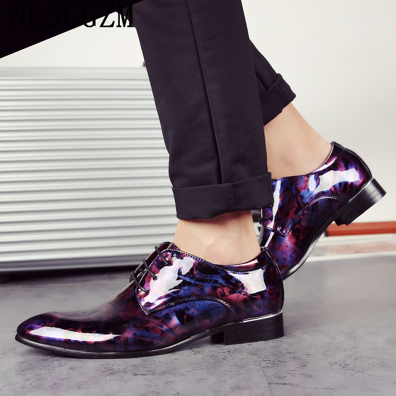 Coiffeur Italiano Pantofi formali pentru bărbați 2023 pantofi rochii pentru bărbați din piele lacuată rochie de mireasă italiană pantofi oxford pentru bărbați costum de afaceri