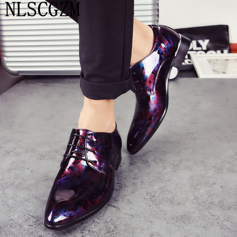 Coiffeur Italiano Pantofi formali pentru bărbați 2023 pantofi rochii pentru bărbați din piele lacuată rochie de mireasă italiană pantofi oxford pentru bărbați costum de afaceri