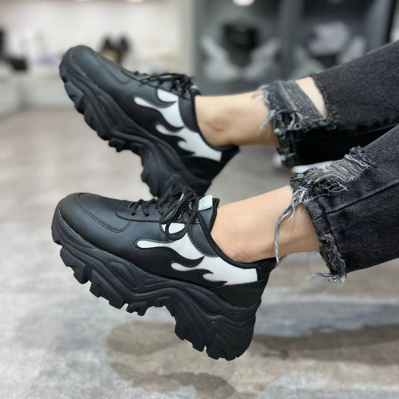 Luxury Woman Casual Παπούτσια Πλατφόρμα Damping Sneakers Vulcanized Αθλητικά Παπούτσια Fashion Trainers Χοντροκομμένα γυναικεία παπούτσια Zapatos Hombre