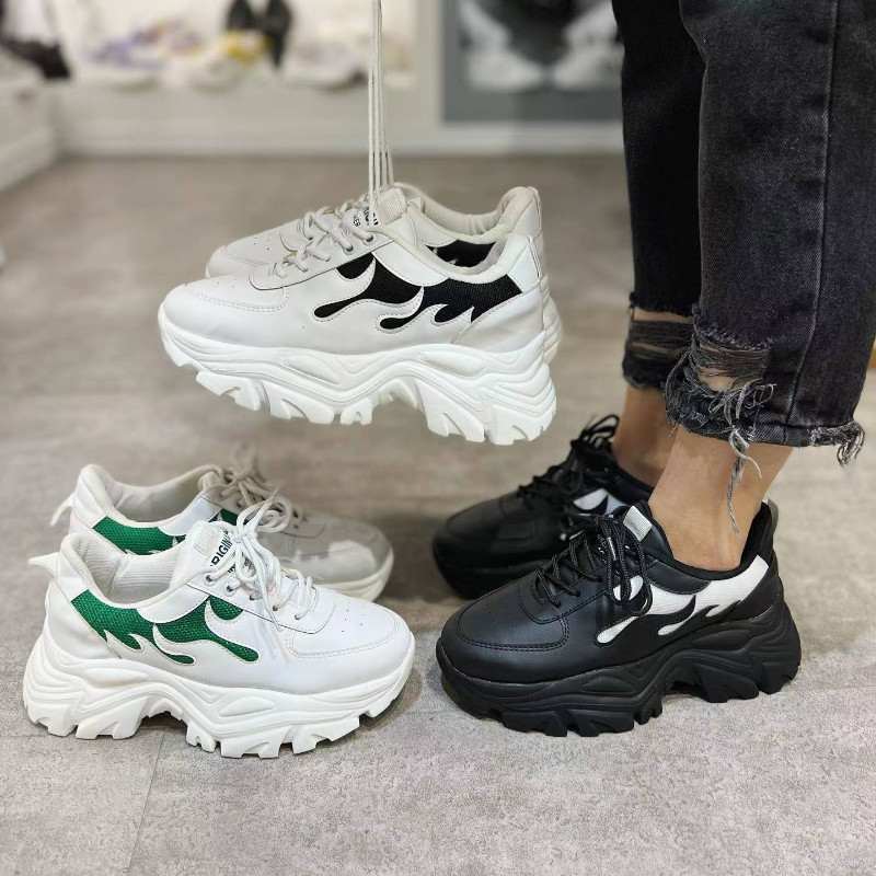 Luxury Woman Casual Παπούτσια Πλατφόρμα Damping Sneakers Vulcanized Αθλητικά Παπούτσια Fashion Trainers Χοντροκομμένα γυναικεία παπούτσια Zapatos Hombre