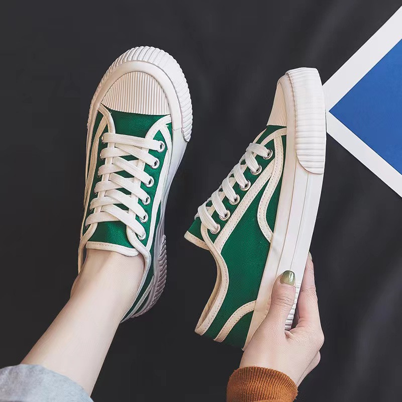 Pantofi de damă, cu flori, 2022, pentru toate anotimpurile, clasici, retro, pentru femei, țesătură din denim, cu șireturi, pantofi de pânză ocazional, pantofi de dimensiuni mari în aer liber