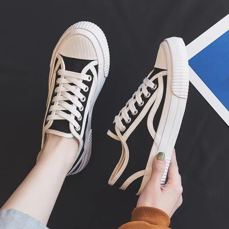 Pantofi de damă, cu flori, 2022, pentru toate anotimpurile, clasici, retro, pentru femei, țesătură din denim, cu șireturi, pantofi de pânză ocazional, pantofi de dimensiuni mari în aer liber