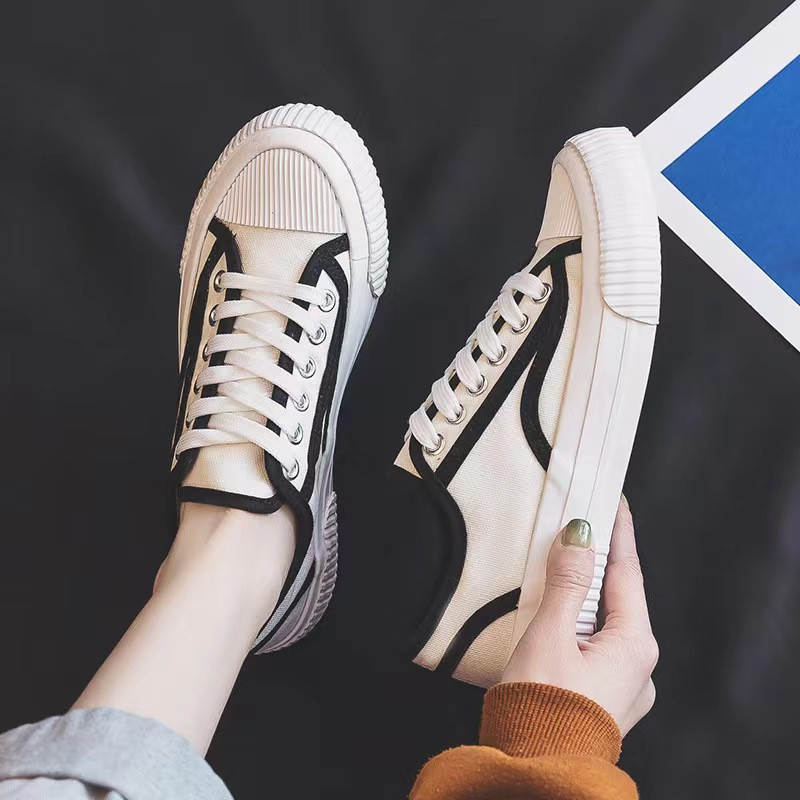 Pantofi de damă, cu flori, 2022, pentru toate anotimpurile, clasici, retro, pentru femei, țesătură din denim, cu șireturi, pantofi de pânză ocazional, pantofi de dimensiuni mari în aer liber