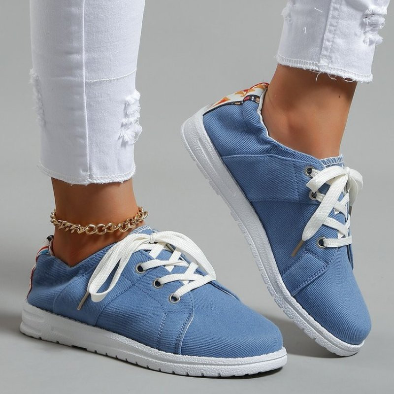 Ženske cipele Jesen Nove velike veličine 43 44 Platnene cipele za parove Ležerne cipele s ravnim dnom Neklizajuće na vezanje s okruglim prstima Radne ženske cipele