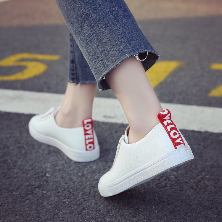 Γυναικεία Αθλητικά Παπούτσια Δερμάτινα Παπούτσια Ανοιξιάτικη τάση Casual Flats Γυναικεία Νέα Μόδα Comfort Λευκά Βουλκανιζέ Παπούτσια Πλατφόρμας