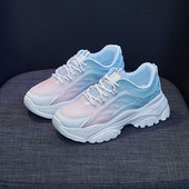 Αθλητικά αθλητικά παπούτσια με αναπνέουσα πλατφόρμα 2023 μεικτά χρώματα Νέα περιστασιακά δικτυωτά, ελαφριά παπούτσια για τρέξιμο Sprots Μόδα Άνοιξη Φθινόπωρο