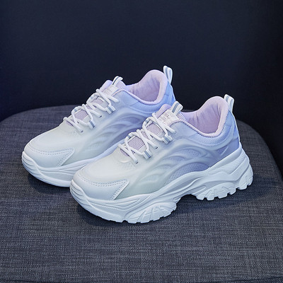 Αθλητικά αθλητικά παπούτσια με αναπνέουσα πλατφόρμα 2023 μεικτά χρώματα Νέα περιστασιακά δικτυωτά, ελαφριά παπούτσια για τρέξιμο Sprots Μόδα Άνοιξη Φθινόπωρο