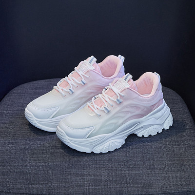 Αθλητικά αθλητικά παπούτσια με αναπνέουσα πλατφόρμα 2023 μεικτά χρώματα Νέα περιστασιακά δικτυωτά, ελαφριά παπούτσια για τρέξιμο Sprots Μόδα Άνοιξη Φθινόπωρο