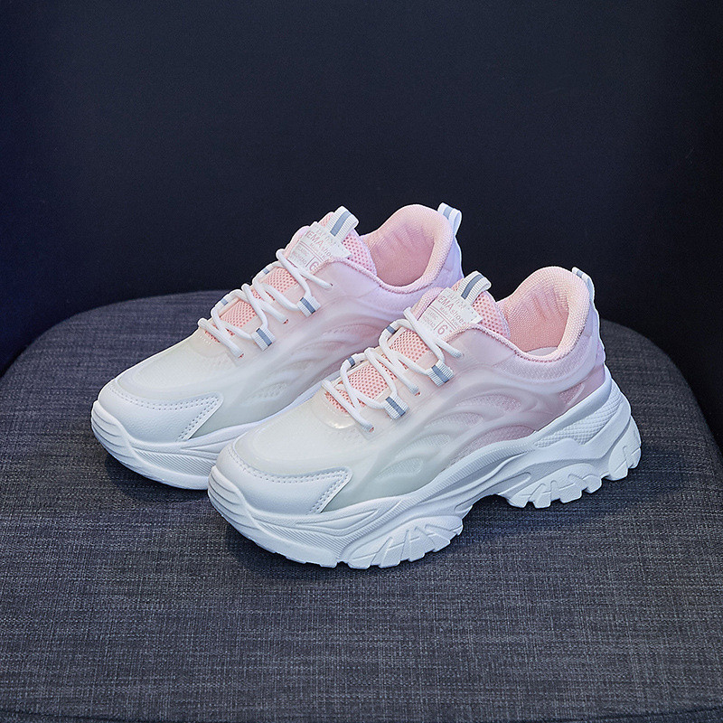 Αθλητικά αθλητικά παπούτσια με αναπνέουσα πλατφόρμα 2023 μεικτά χρώματα Νέα περιστασιακά δικτυωτά, ελαφριά παπούτσια για τρέξιμο Sprots Μόδα Άνοιξη Φθινόπωρο