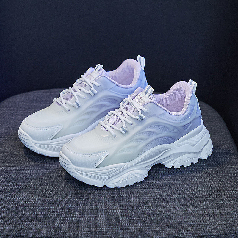 Αθλητικά αθλητικά παπούτσια με αναπνέουσα πλατφόρμα 2023 μεικτά χρώματα Νέα περιστασιακά δικτυωτά, ελαφριά παπούτσια για τρέξιμο Sprots Μόδα Άνοιξη Φθινόπωρο