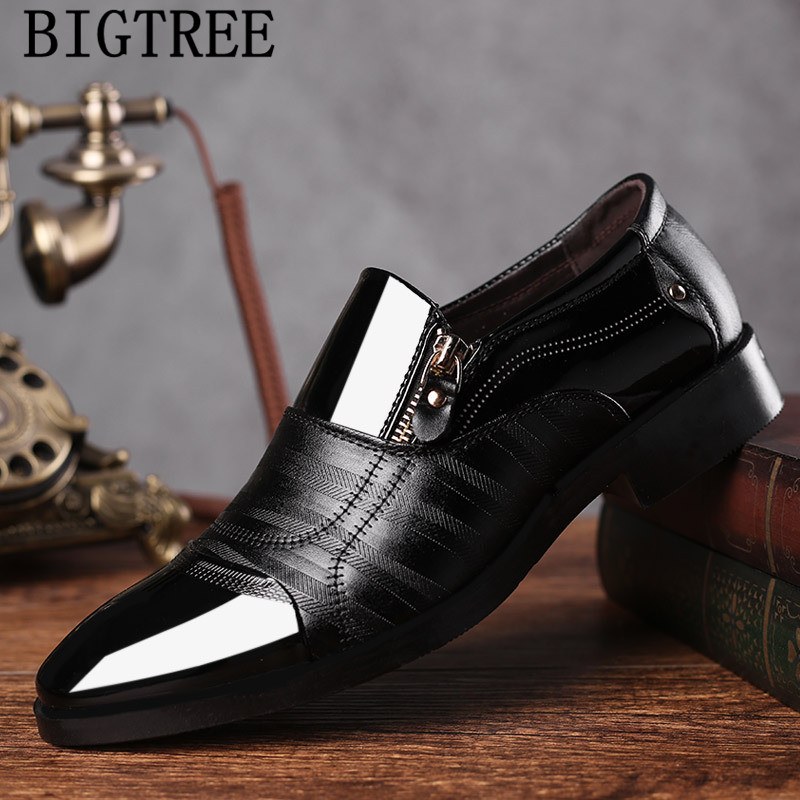 Férfi Esküvői Cipők Szellőzőnyílás Lakkbőr Loaferek Férfi Öltöztető Cipők Coiffeur Alkalmi Cipők Férfi Ruha Sepatu Slip On Pria