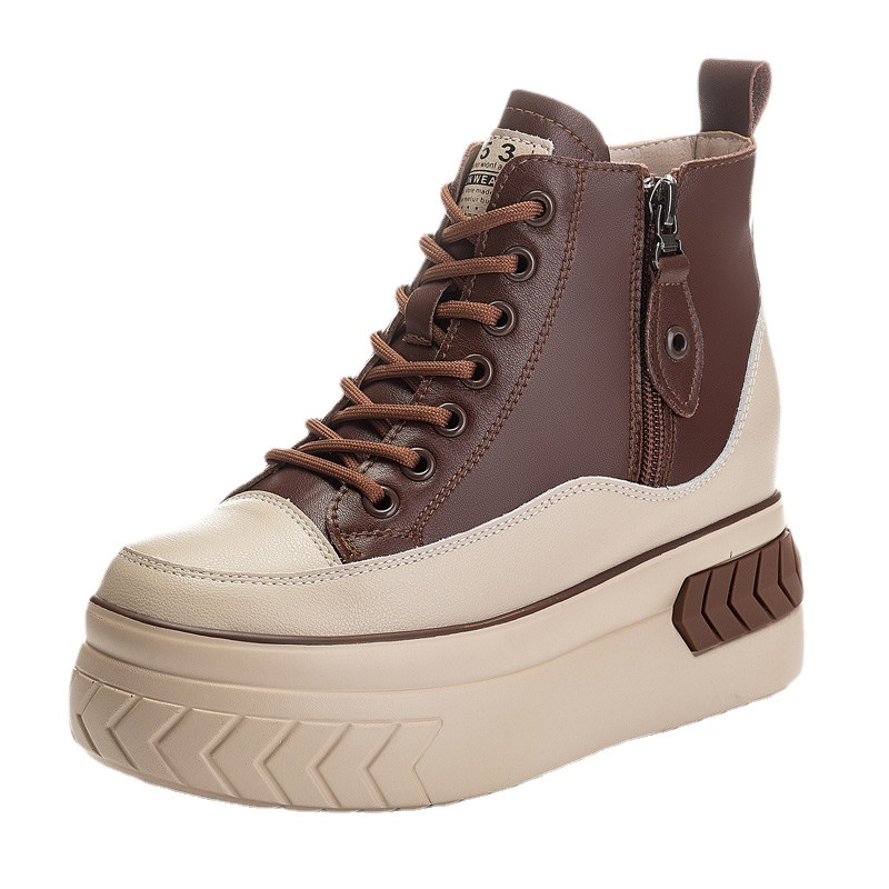 2023 Hot Sale Γυναικεία παπούτσια με κορδόνια Γυναικείες μπότες με σόλα μάφιν φθινοπωρινή πλατφόρμα Botas De Mujers