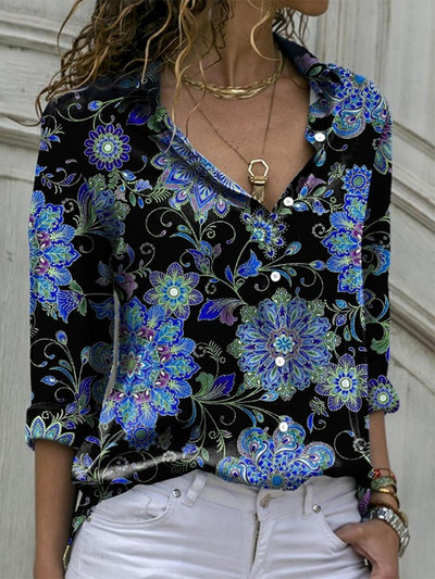 Cămașă cu mânecă lungă pentru femei Cămașă elegantă la modă pentru femei Topuri casual