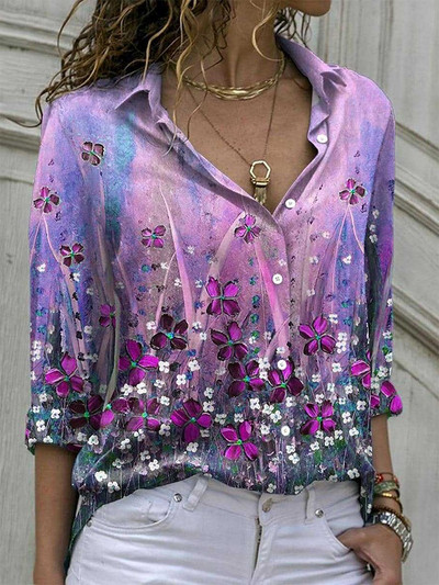 Cămașă cu mânecă lungă pentru femei Cămașă elegantă la modă pentru femei Topuri casual