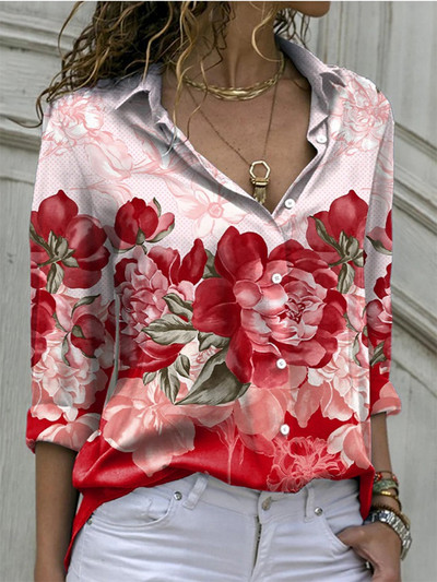 Cămașă cu mânecă lungă pentru femei Cămașă elegantă la modă pentru femei Topuri casual