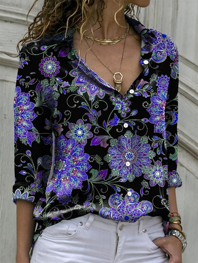 Cămașă cu mânecă lungă pentru femei Cămașă elegantă la modă pentru femei Topuri casual