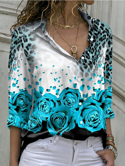 Cămașă cu mânecă lungă pentru femei Cămașă elegantă la modă pentru femei Topuri casual